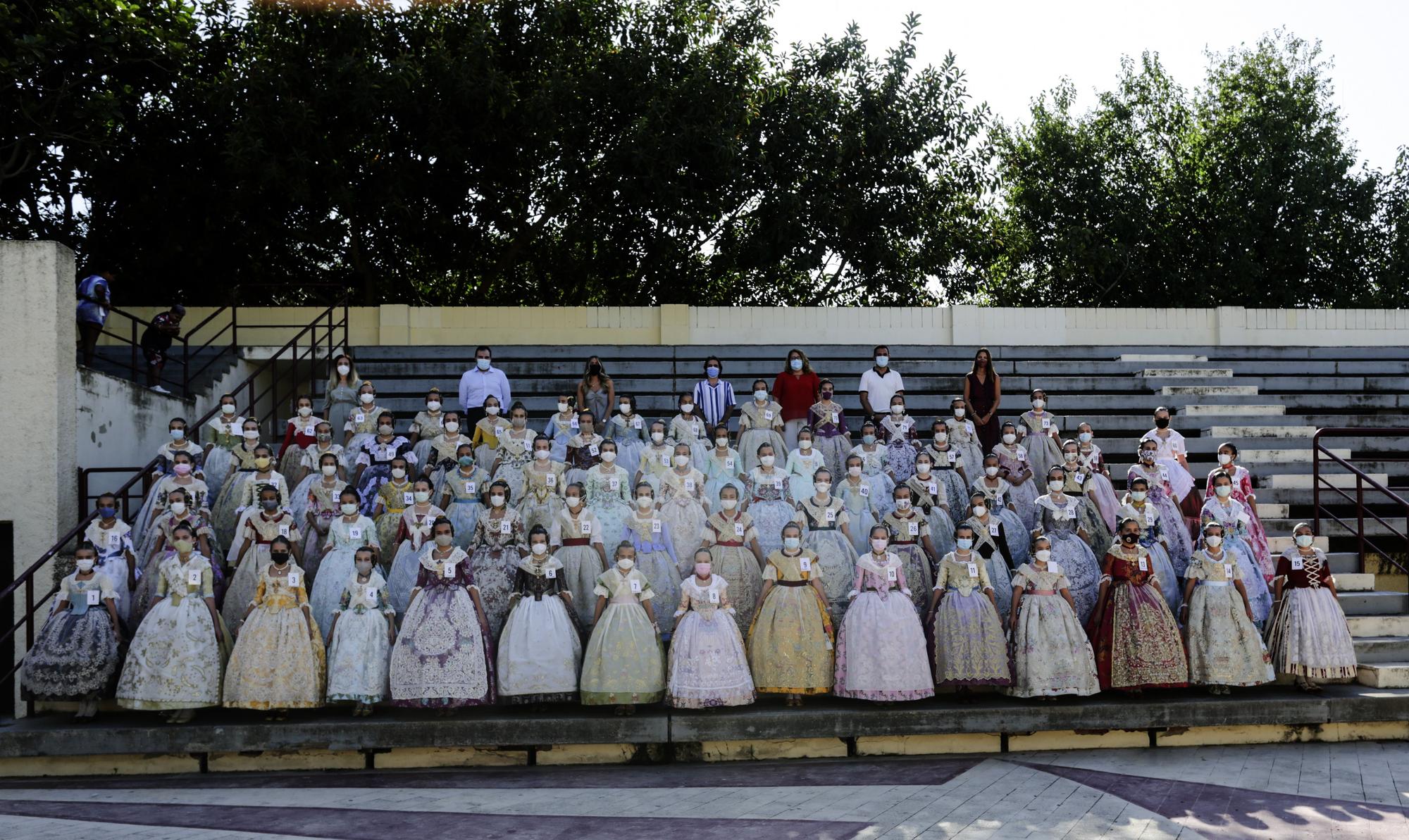 La foto oficial de las aspirantes a fallera mayor infantil de València