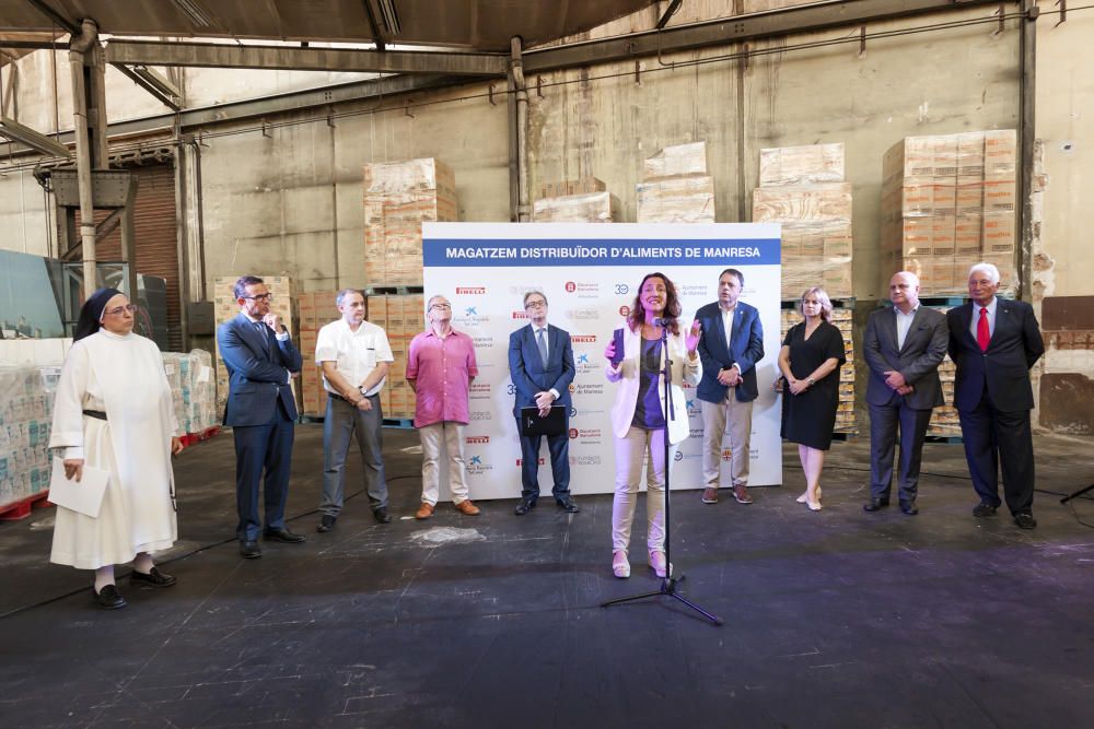 Manresa inaugura a Pirelli el primer magatzem del Banc dels Aliments a fora de Barcelona