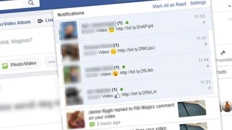 Un nou virus es propaga per Facebook