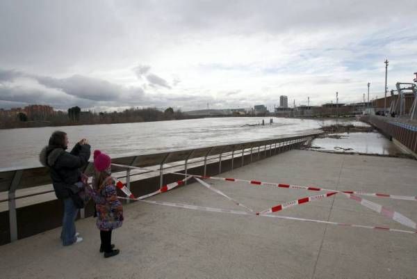 Fotogalería: La crecida del Ebro a su paso por Zaragoza