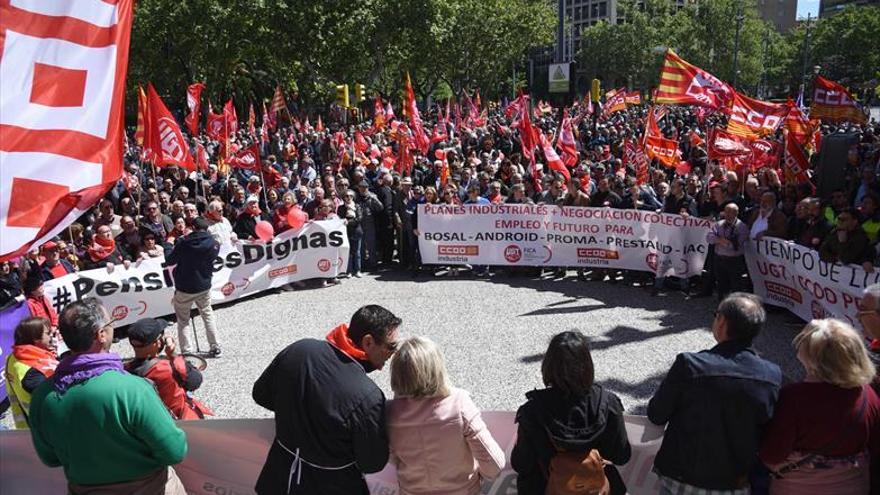 Las calles de Zaragoza claman por un empleo digno y de calidad