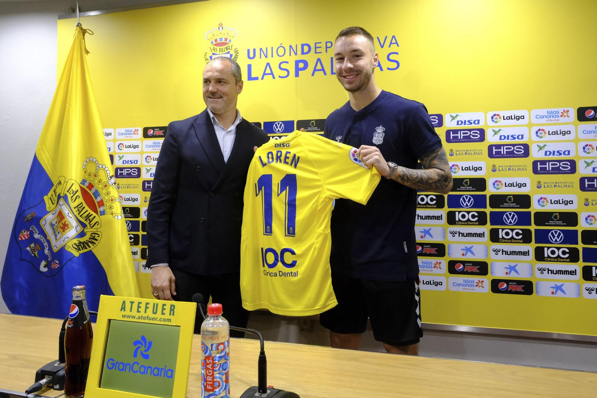 Presentación de Loren, nuevo jugador de la UD Las Palmas