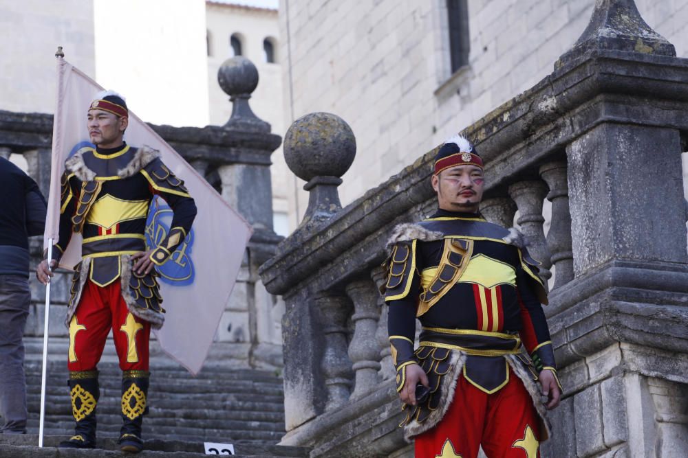 Giant Brothers bat el rècord Guinnes pujant en equilibri les escales de la Catedral