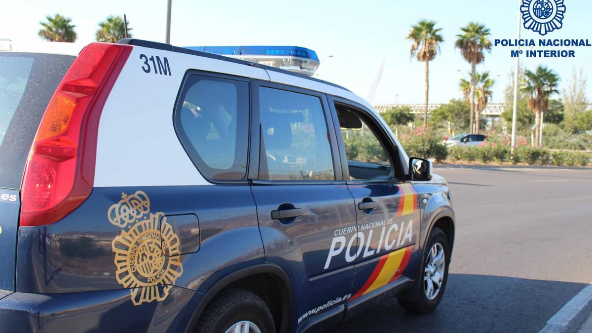 Coche patrulla de Policía Nacional.