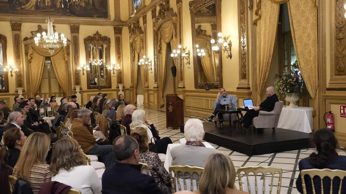 Segade Lodeiro, director del Museo Nacional Centro de Arte Reina Sofía de Madrid, esta tarde en el Círculo de la Amistad.
