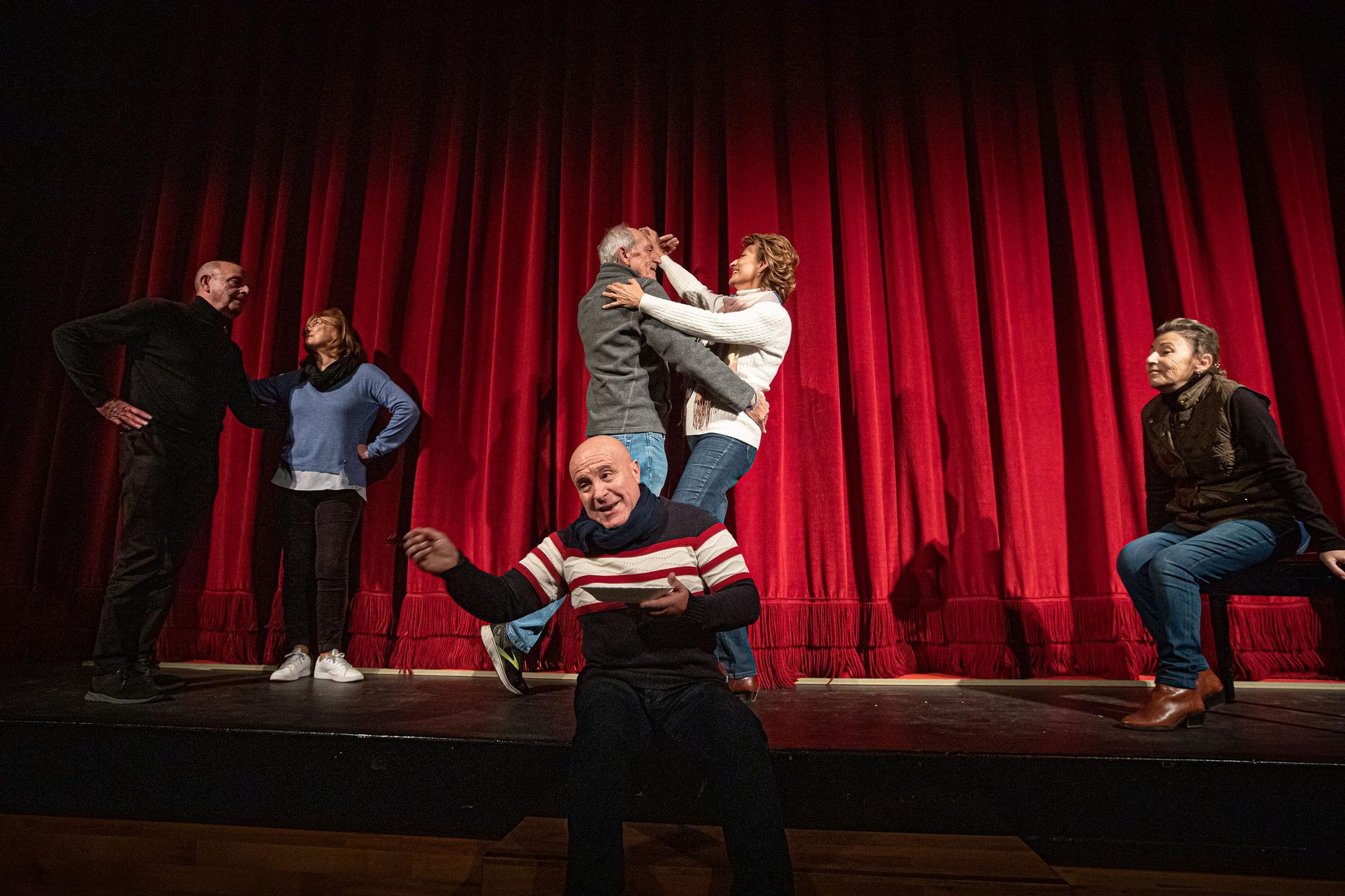 Último ensayo del grupo de teatro Amarión