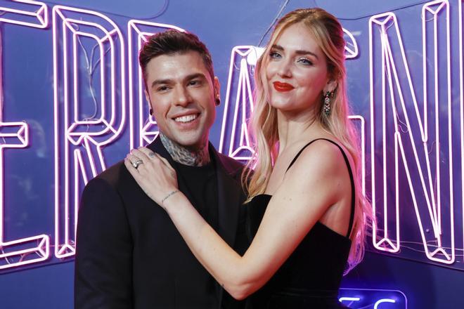 Fedez y Chiara Ferragni en el estreno de su documental 'The Ferragnez' en Madrid