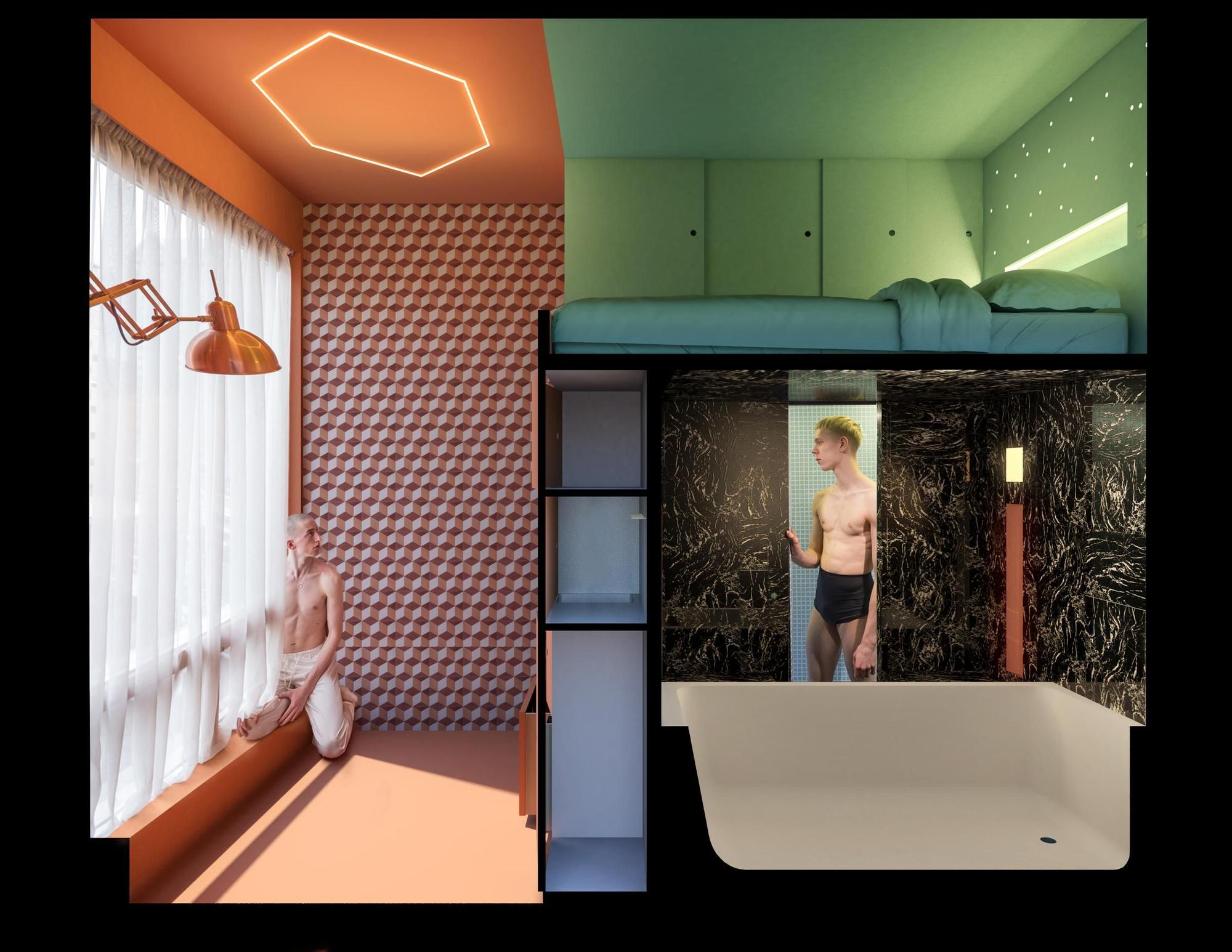 Así es "el apartamento más pequeño del mundo", obra de la arquitecta zaragozana Beatriz Ramo