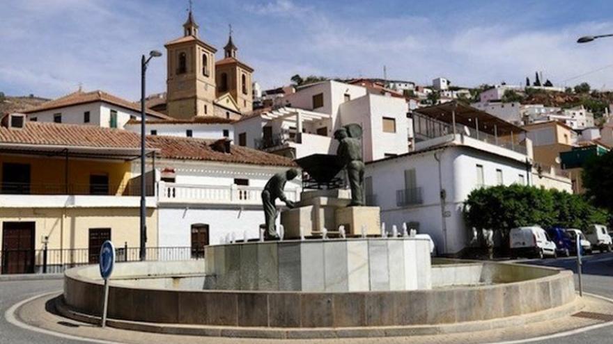 El centro de la localidad de Albuñol (Granada).