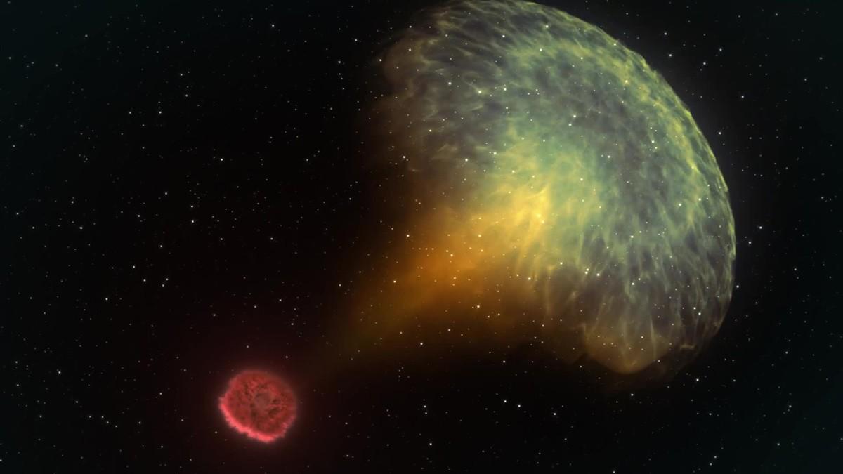 Recreación del choque de estrellas de neutrones detectado el 17 de Agosto