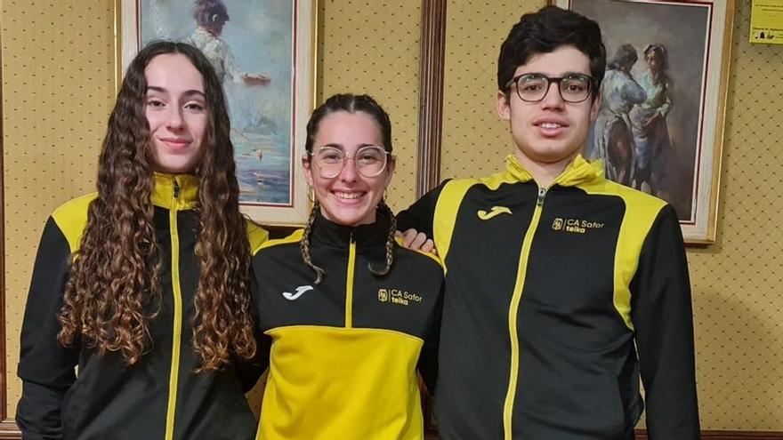 Los y las representantes del CA Safor Teika en el Nacional sub20