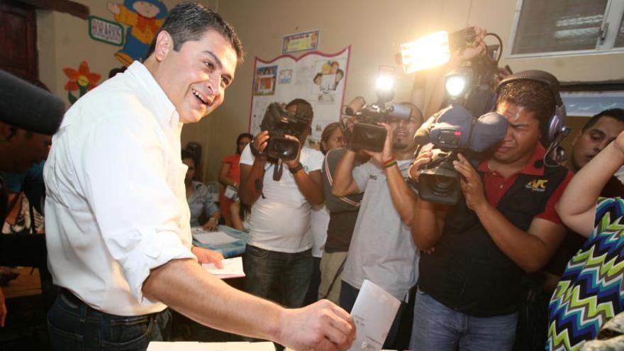 Juan Orlando Hernández, ganador de las elecciones en Honduras