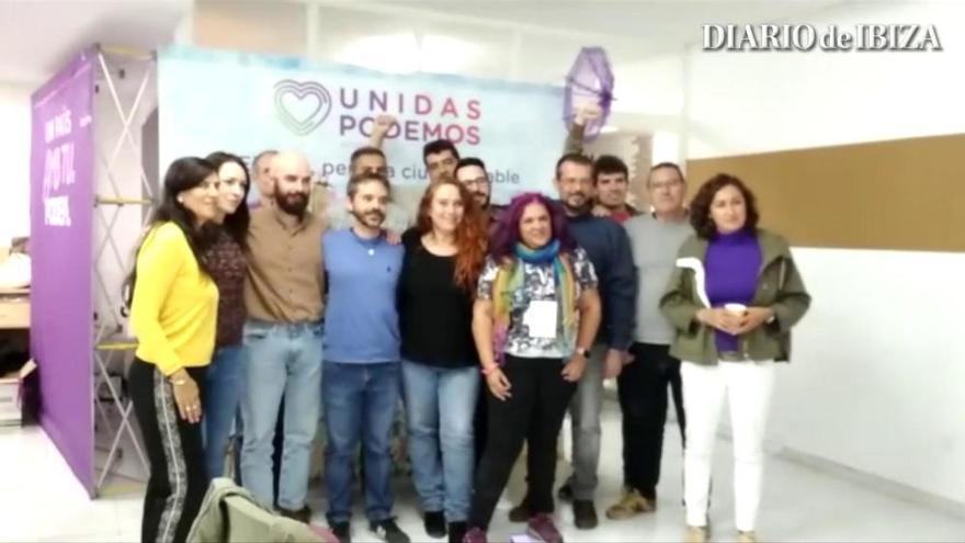 Unidas Podemos celebra los resultados en Ibiza