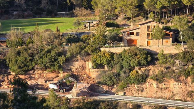 Fotos del despreniment a la carretera de Fonollosa