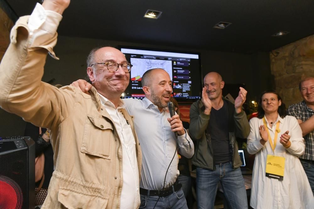 Celebració de Marc Aloy després de la victòria a l