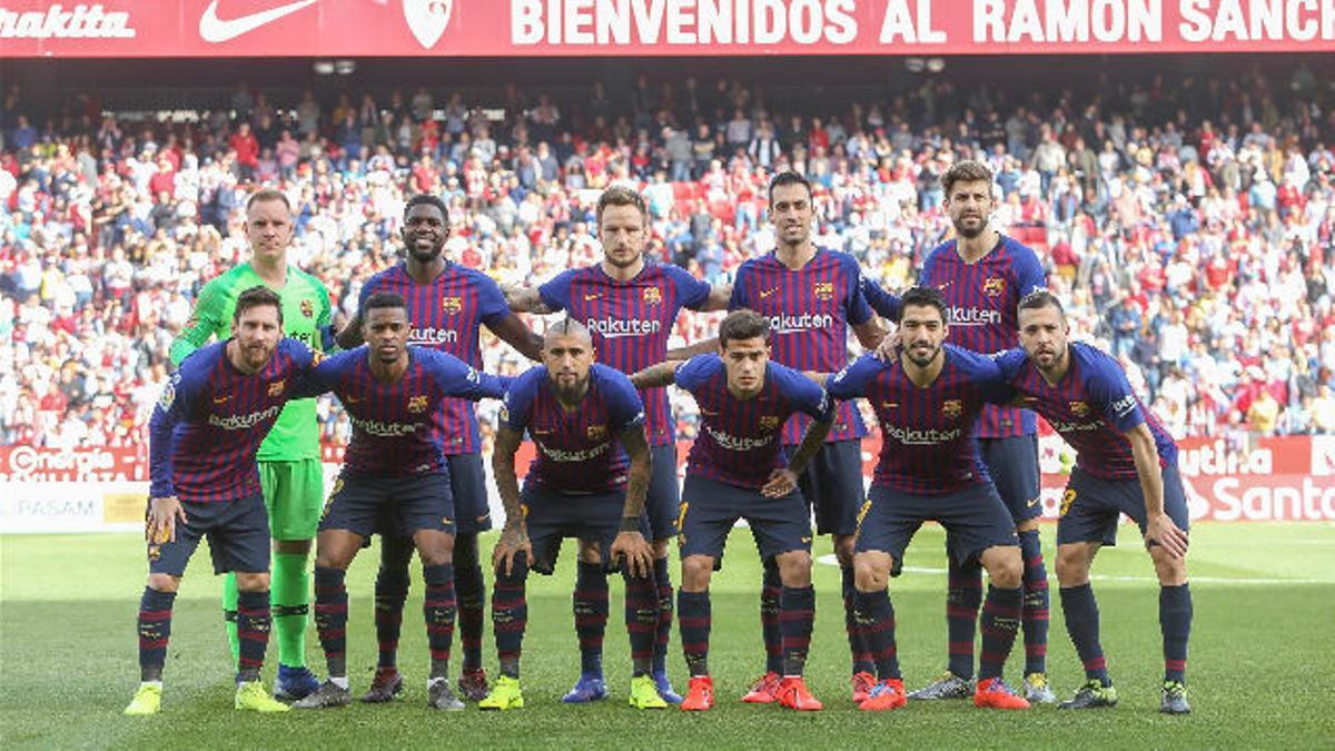El 1x1 del Barça ante el Sevilla en la primera parte