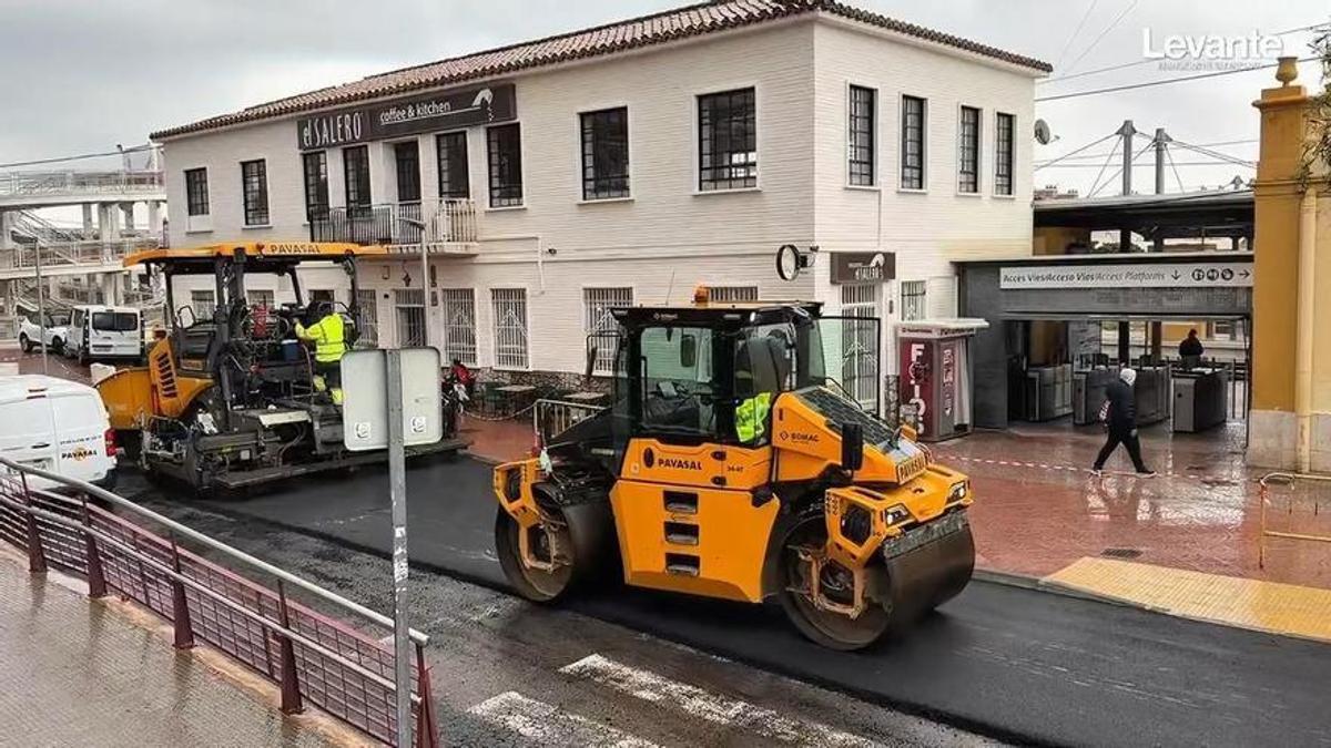 Una imagen de las obras.