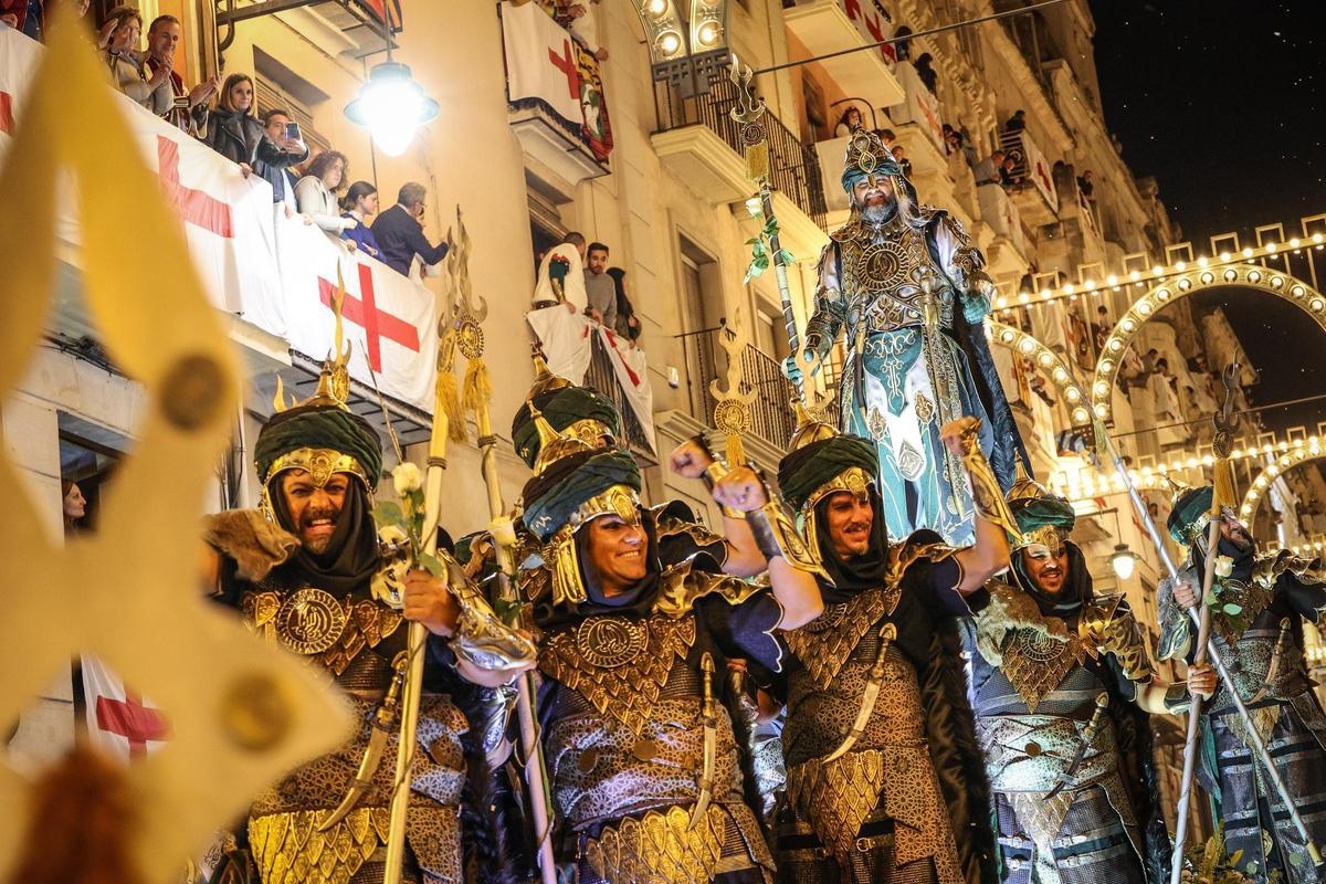 Un momento de la Entrada Mora del pasado año en Alcoy