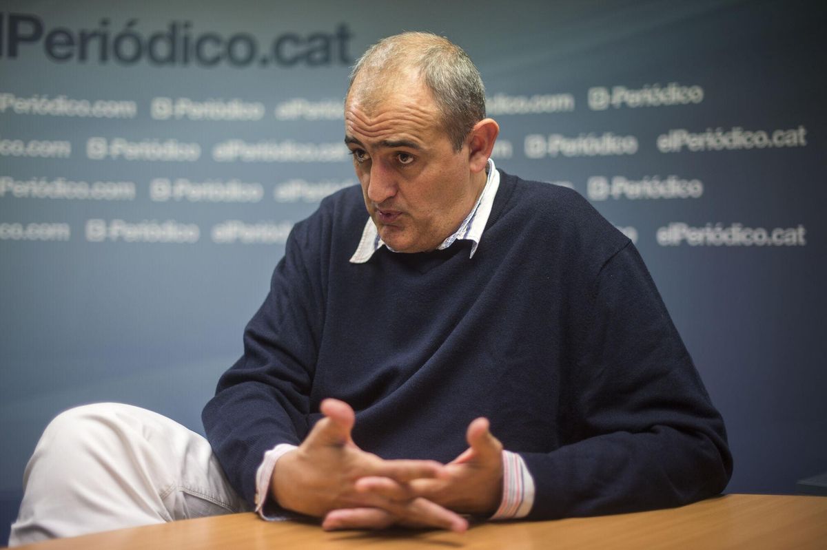 Juanan Morales, poco después de ascender a la presidencia del  Joventut.