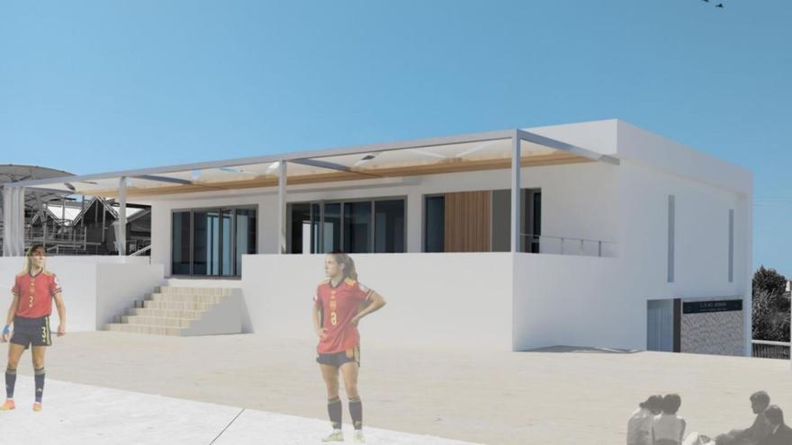 Un bar más grande para la futura zona polideportiva de Jesús