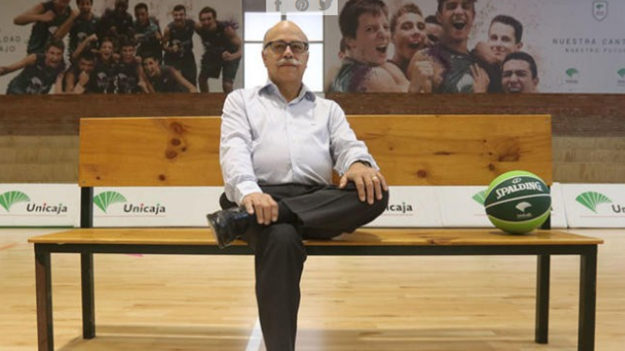 El presidente del Unicaja, Eduardo García.