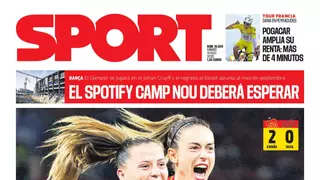 La portada de SPORT de hoy sábado, 19 de julio de 2025
