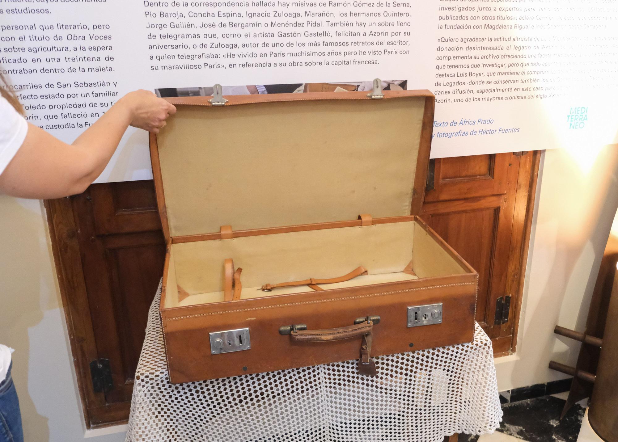 La maleta de Azorín, un tesoro al descubierto