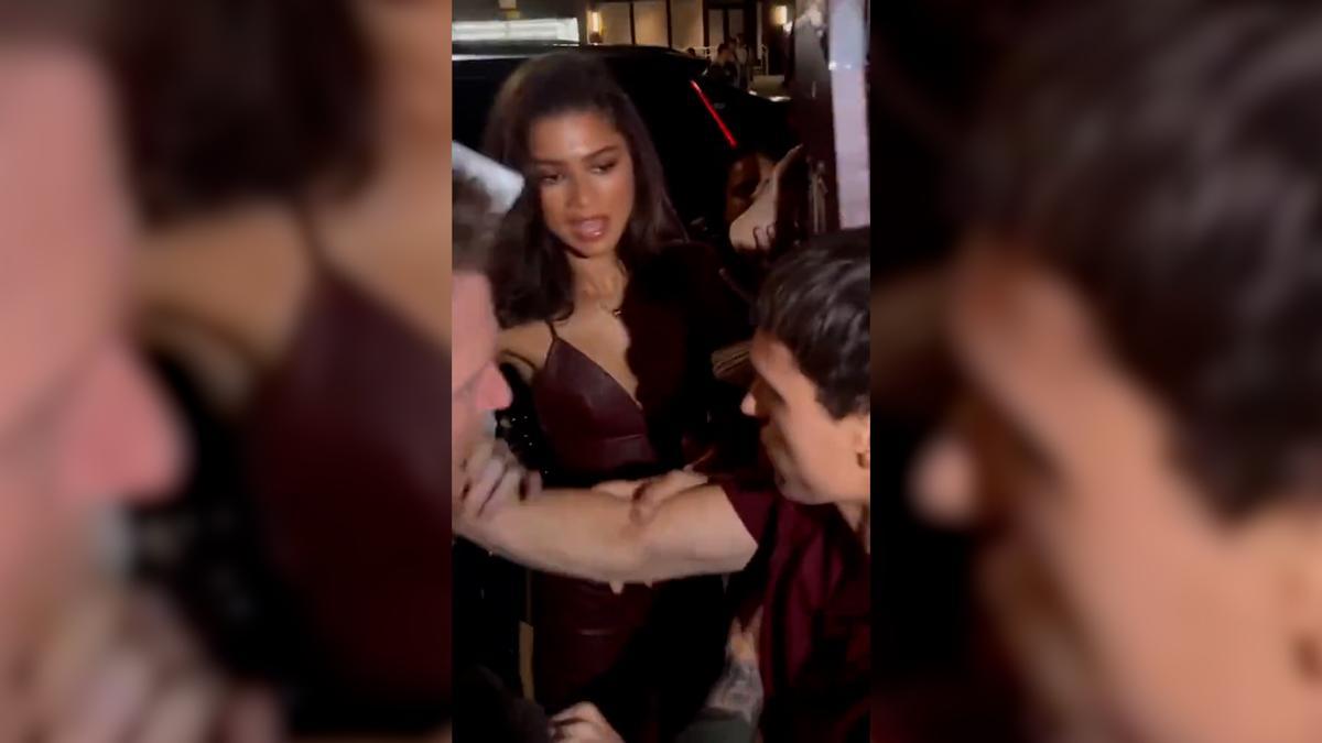 Tenso momento entre Tom Holland y los fans que rodeaban a Zendaya en la entrada de un evento