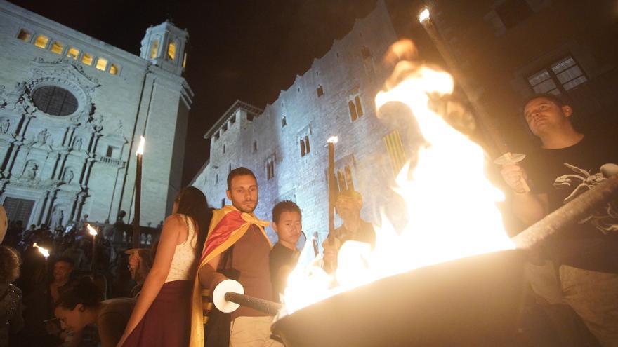 La Marxa de les Torxes recupera el seu recorregut tradicional a Girona