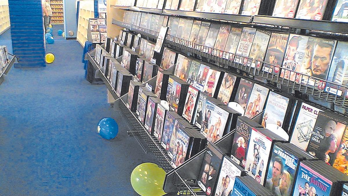 Imagen de archivo de un videoclub.