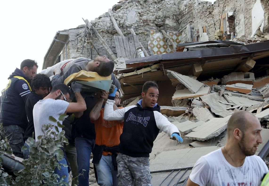 Imágenes del terremoto de Italia