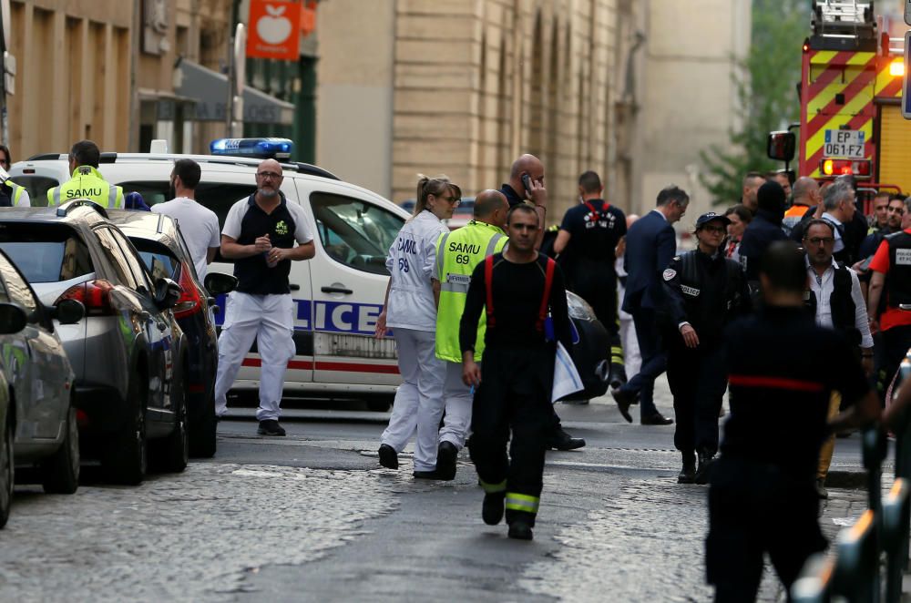 Las imágenes tras el atentado de Lyon.