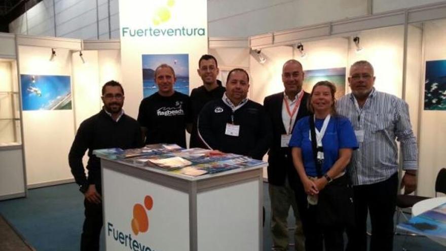 Imagen del estand de Fuerteventura en la feria Boot 2013, ayer. | lp / dlp