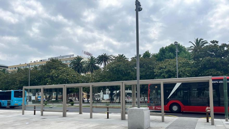 Las nuevas paradas de autobús del Obelisco de A Coruña comenzarán a funcionar el lunes 20 de julio