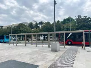 Las nuevas paradas de autobús del Obelisco de A Coruña comenzarán a funcionar el lunes 20 de julio