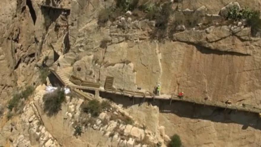 Así fue la restauración del Caminito del Rey