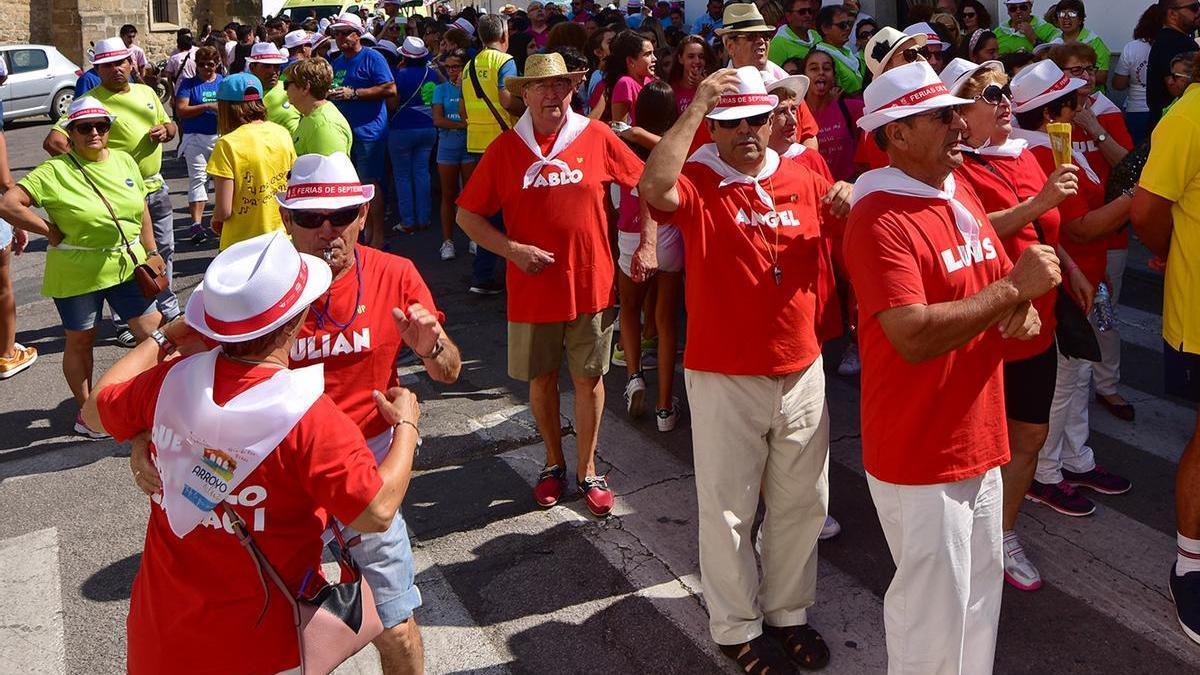 Día de las Peñas en una pasada edición de las Ferias de Septiembre de Arroyo de la Luz.