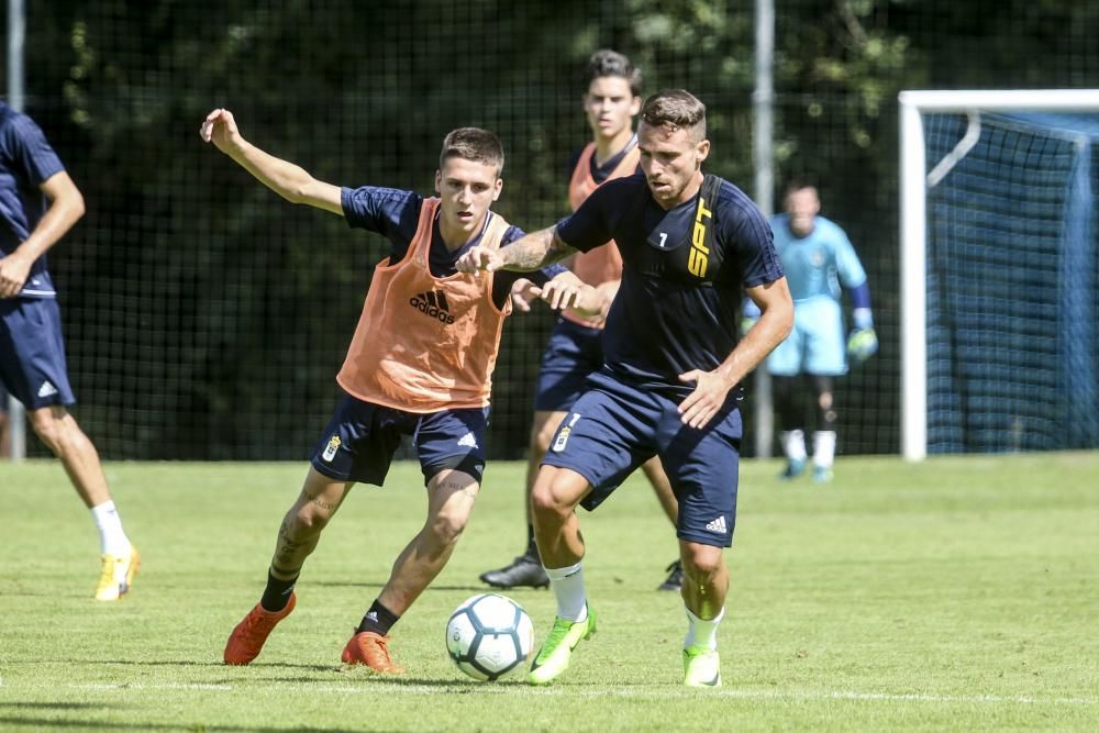 Primer entrenamiento del Real Oviedo