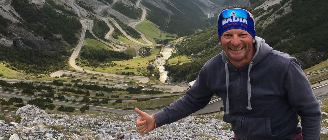 Bernardo Fernández Quintana, Tito, en el parque nacional del Stelvio, en Italia.