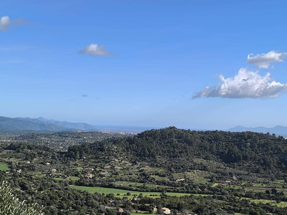 Vistas desde el Santuario de Santa Lucía en Mancor de la Vall.
