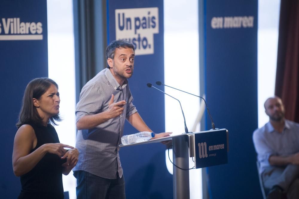 "Aquí empieza el cambio para toda Europa", ha subrayado Villares ante medio millar de personas en el paraninfo de la Universidad de A Coruña.