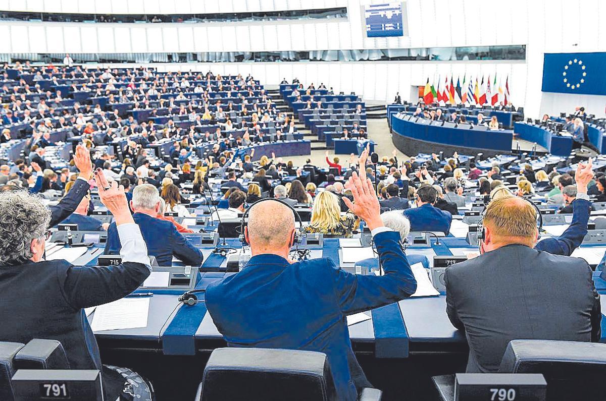 Votació en el ple del Parlament Europeu