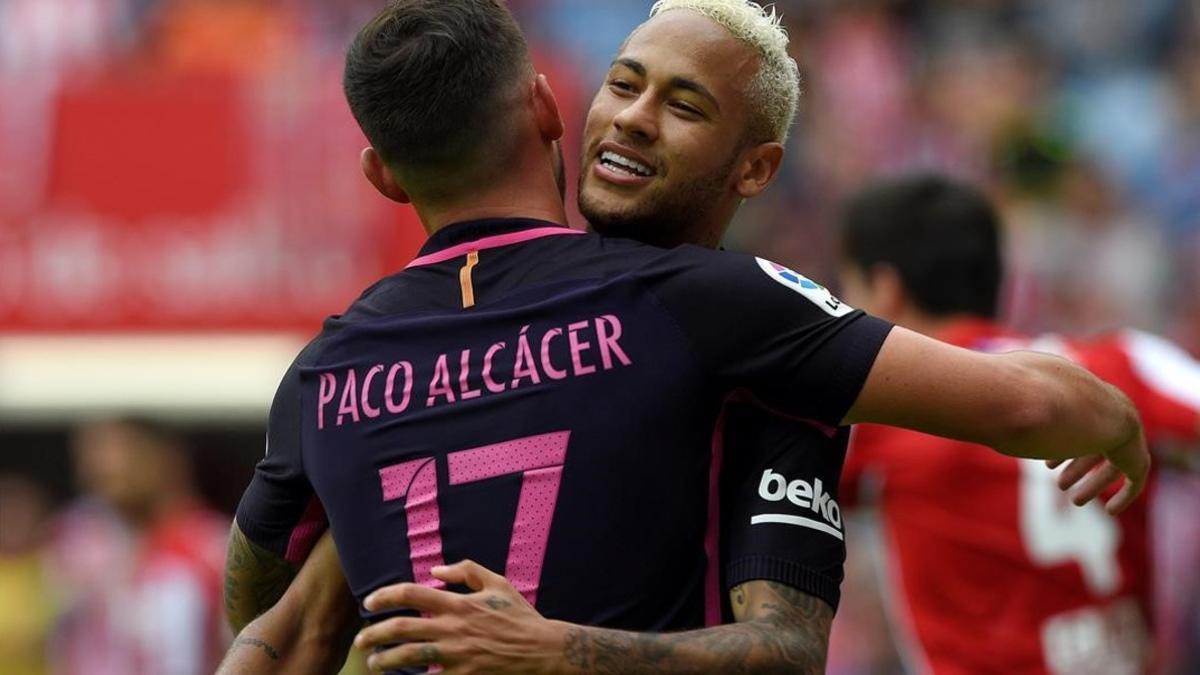 Alcácer y Neymar.