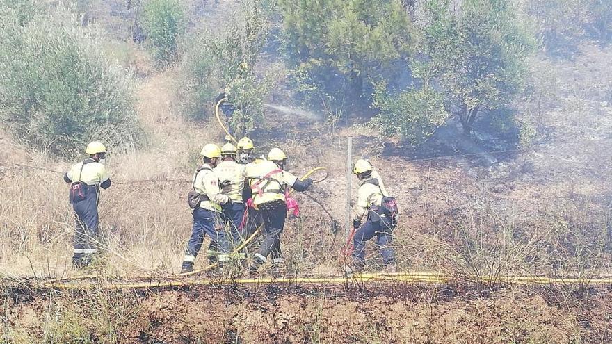 Un incendi afecta el camí de Siurana del Far d&#039;Empordà