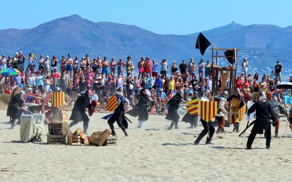 Els soldats del rei Jaume II assalten Empuriabrava