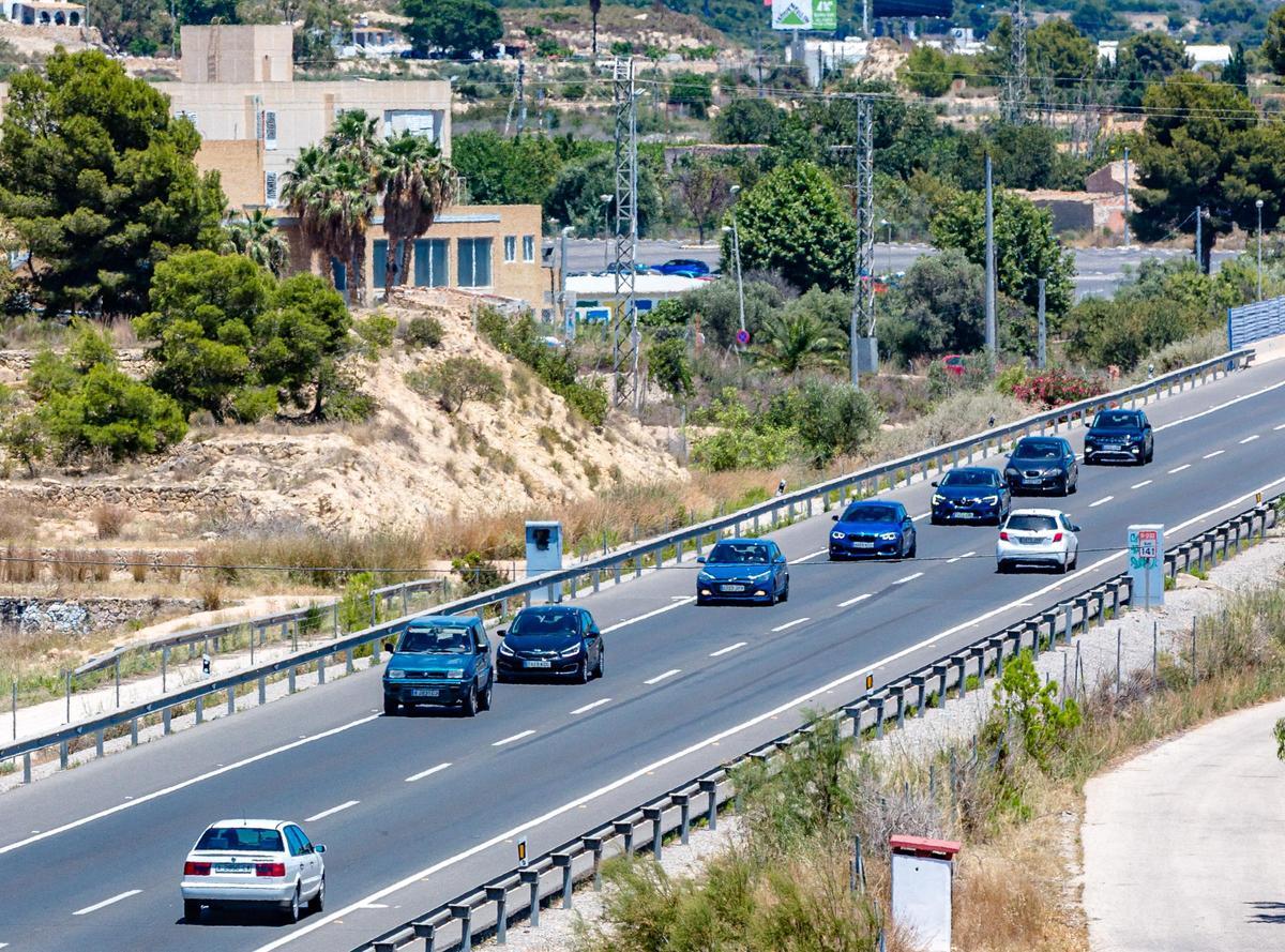 Un tram de l’N-332 a la Vila Joiosa, en imatge d’arxiu