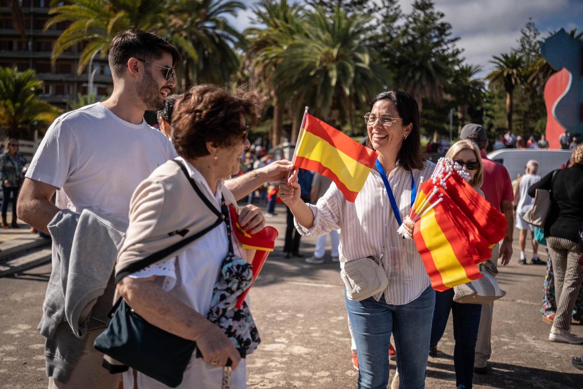 Manifestación contra la ley de amnistía en Santa Cruz de Tenerife