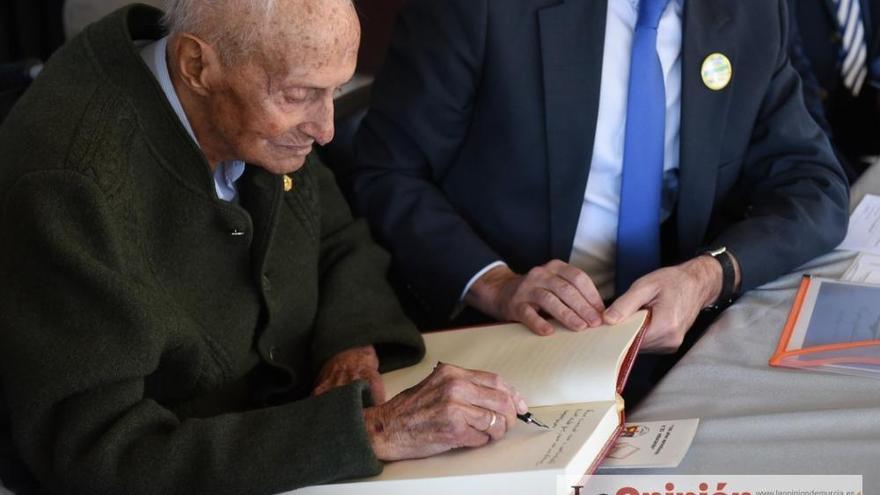 José Castaño, durante la celebración de sus 100 años.