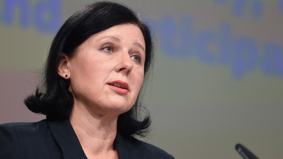 La vicepresidenta de la Comisión Europea responsable de Transparencia y Valores, Vera Jourová.