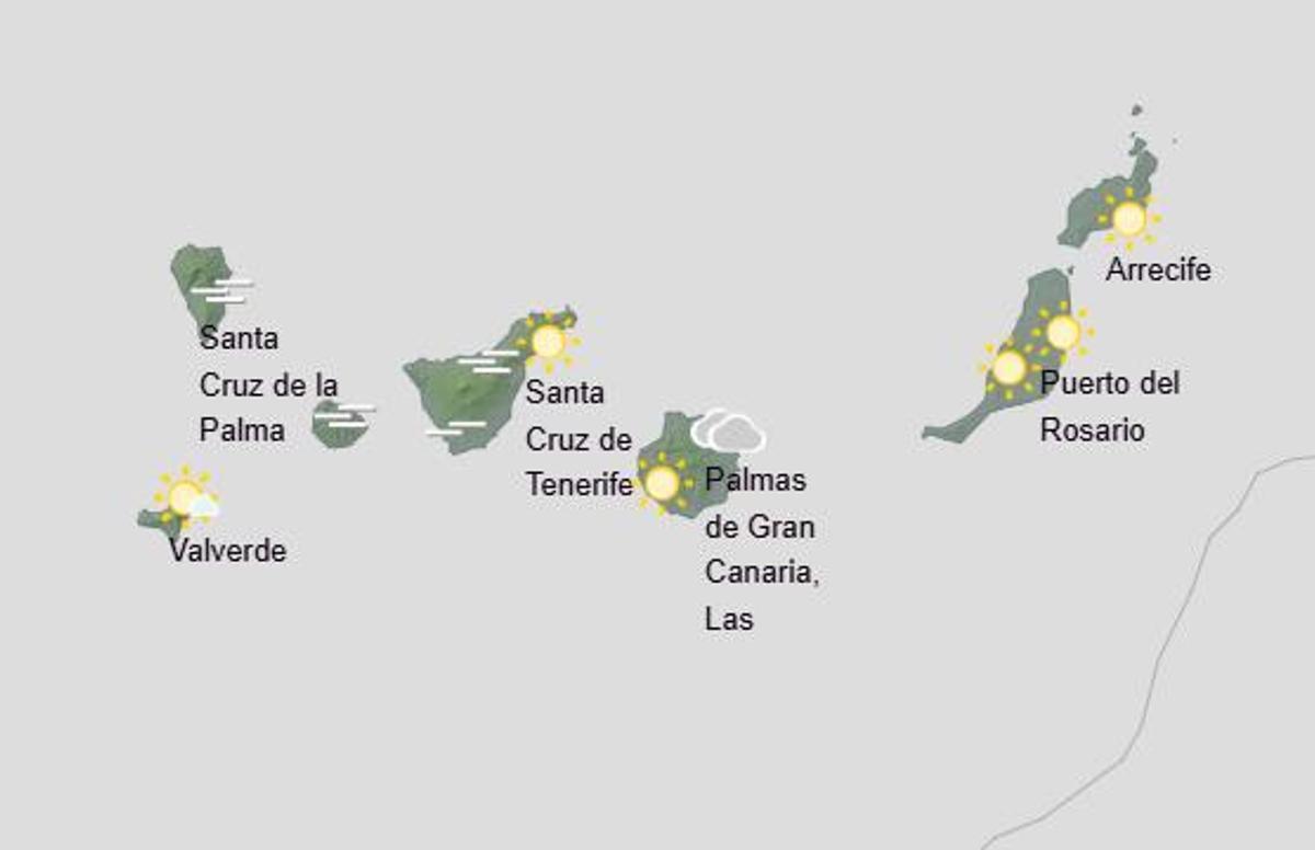 Pronóstico del tiempo en Canarias, este 1 de febrero
